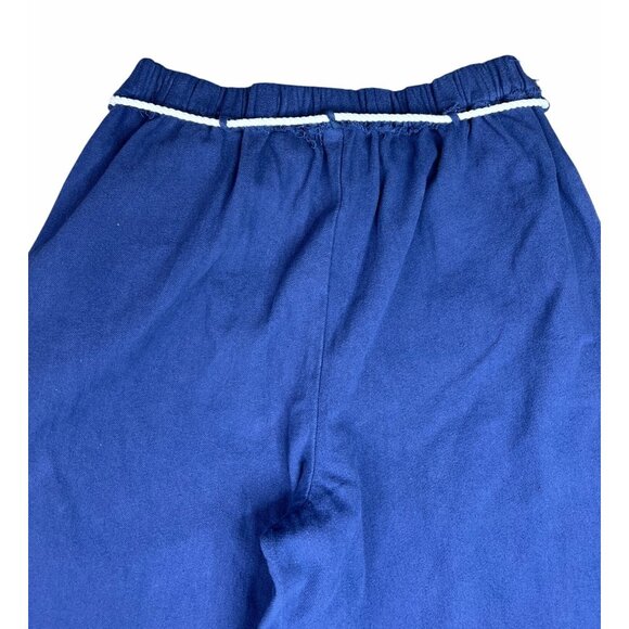 Free People Kayden Barrel Loose-Fit Navy Blue Pants With Drawstring Waist Medium - Picture 9 of 11